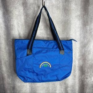 Royal Blue “EXPERIENCE THE MIRACLE” Coated Canvas Tote Bag